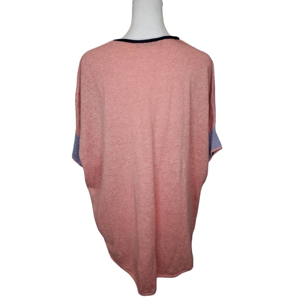 Zaket & Plover Womens Sz M Linen/Cotton Purple & Pink Top Sweater - Picture 4 of 9